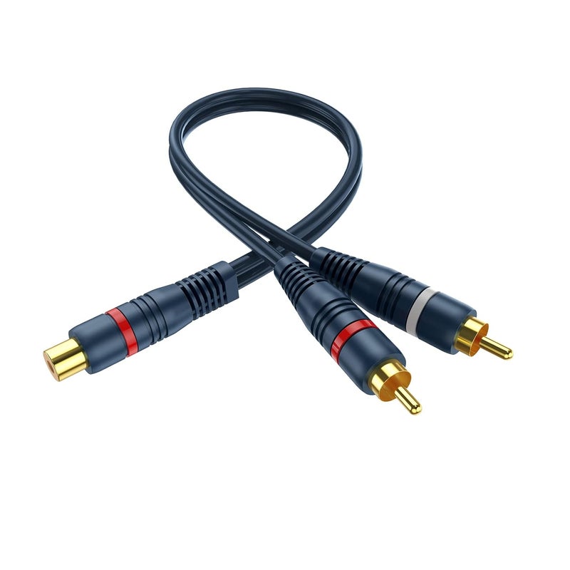 DteeDck RCA Splitter 1 Female to 2 Male [10-Pack], RCA Y Splitter Audio Video Adapter Cable 8 inch - Image 5